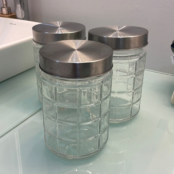 IKEA Kitchen Ikea 3 Pantry Storage Jars Large Poshmark